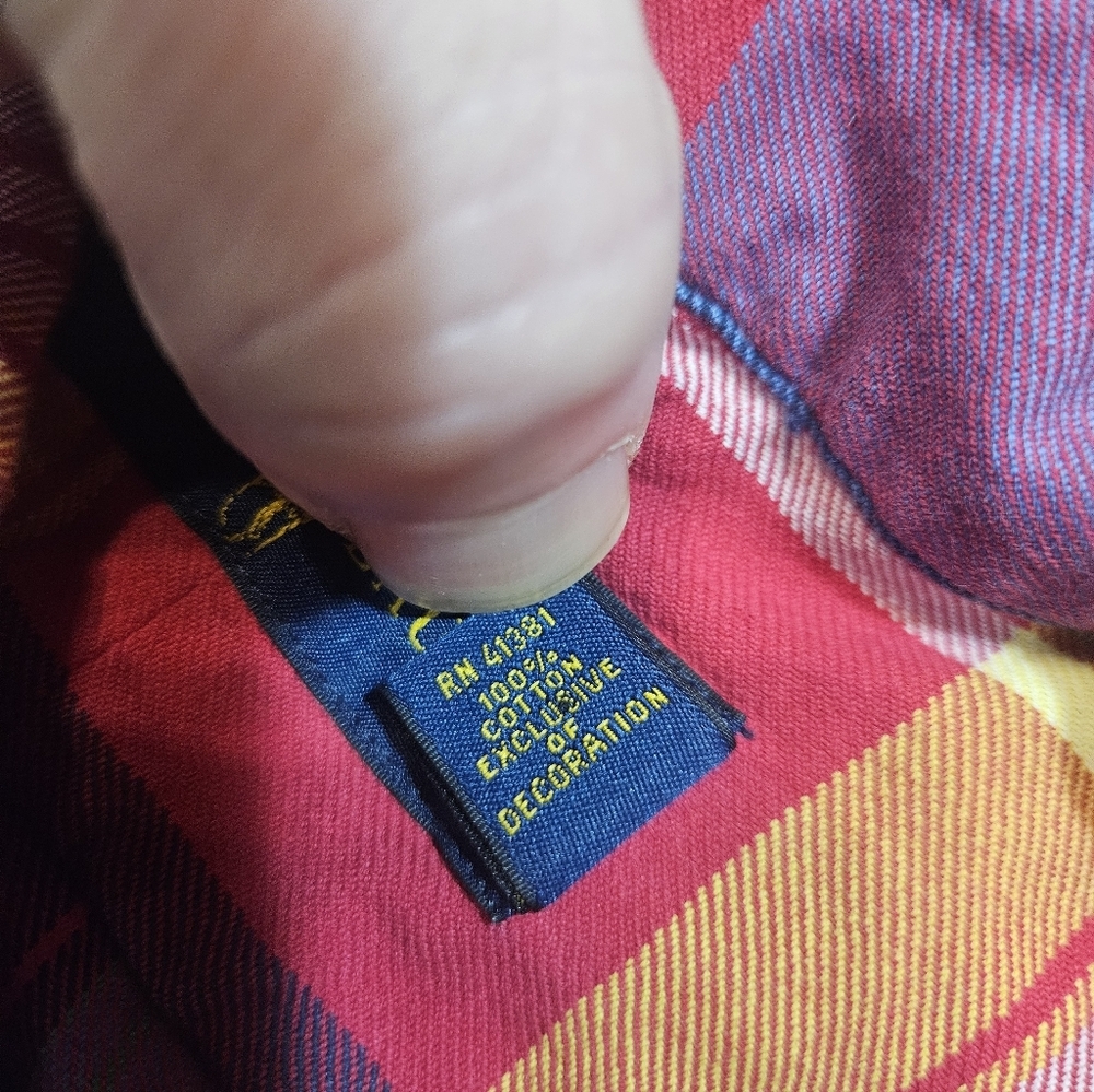 Ralph Lauren Plaid Button Down Shirt Men’s XL - Picture 6 of 8